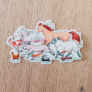 Sticker Go Vegan